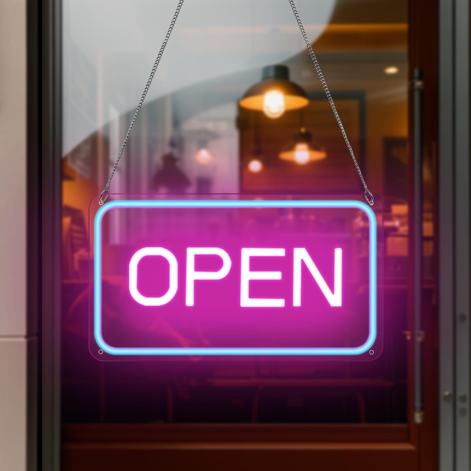 Amazon | Ledoversea OPENネオンサイン 屋外 IP65防水 LED ネオン看板